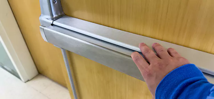 Installing a Push Bar on a Door Redland